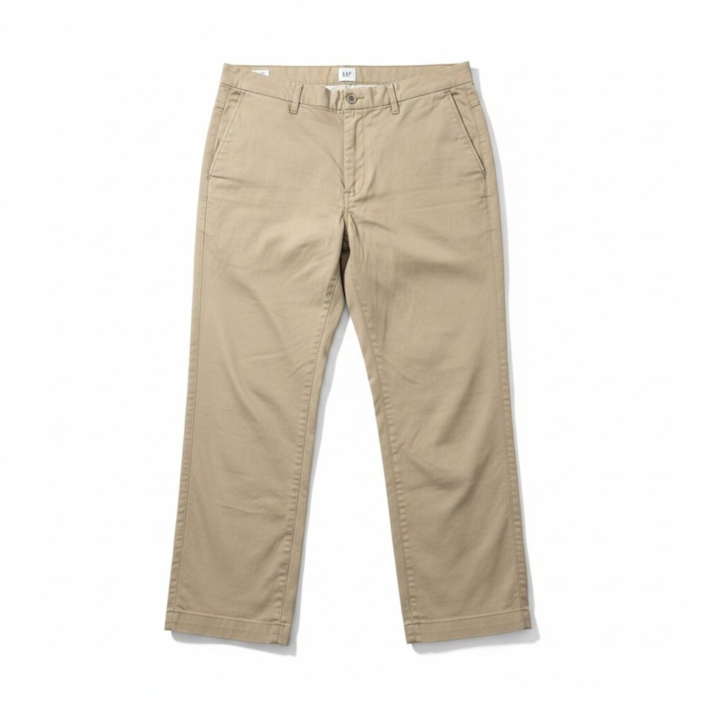 GAP 20 Tan Womens Chino Pants Straight Leg Casual Preppy Trousers